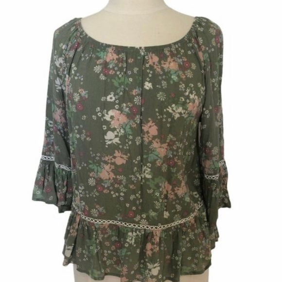 Democracy boho floral blouse - Picture 1 of 5